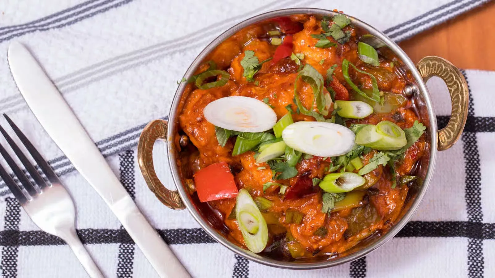 Vegetarian Indian dishes and Samosas at Shahi Flames Winnipeg